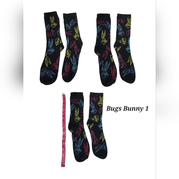 Men's fun socks - 3 for$10 - Looney Tunes 4 - Picture 4 of 5